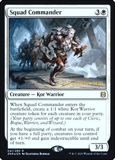Squad Commander Prerelease Cards Magic card