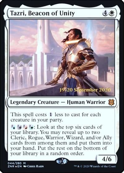 Tazri Beacon of Unity Prerelease Cards Magic card