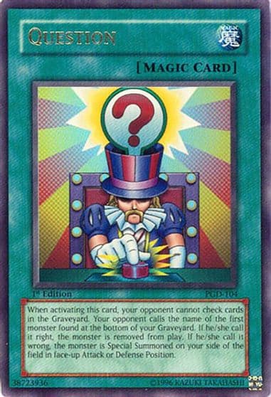 Question Pharaonic Guardian Yu-Gi-Oh! card