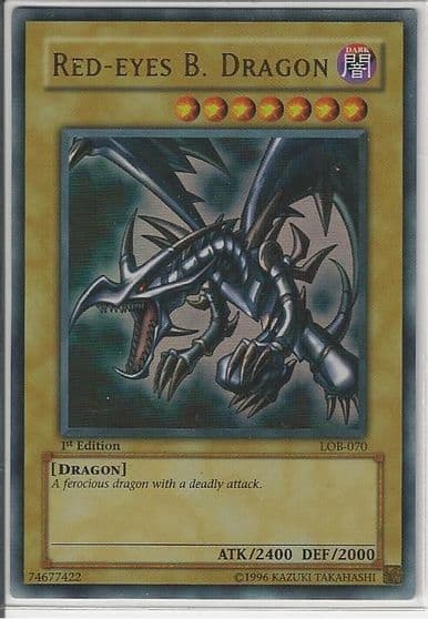 Red Eyes B Dragon The Legend of Blue Eyes White Dragon Yu-Gi-Oh! card