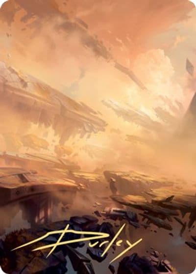 Plains Art Card 7 81 Gold Stamped Signature Art Series: Zendikar Rising Magic card