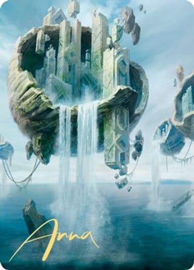 Island Art Card 11 81 Gold Stamped Signature Art Series: Zendikar Rising Magic card