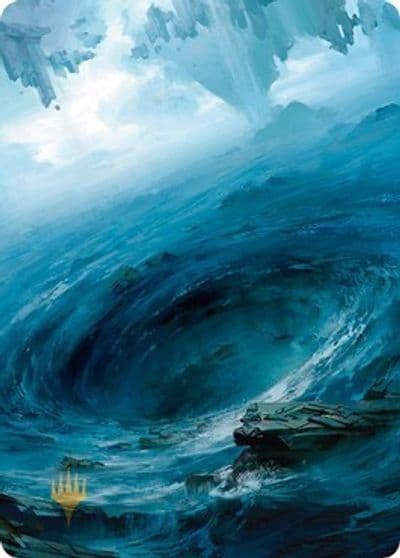 Island Art Card 12 81 Gold Stamped Art Series: Zendikar Rising Magic card