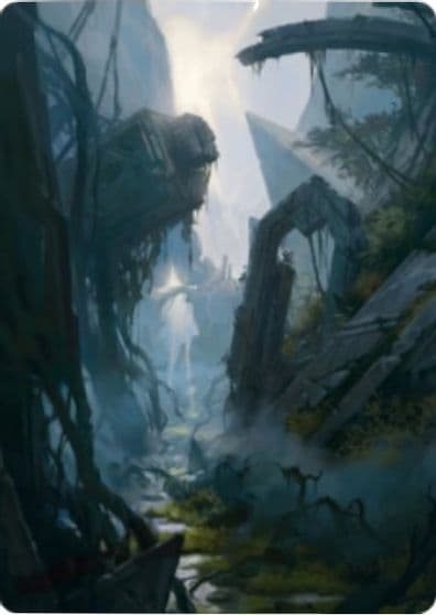 Swamp Art Card 14 81 Art Series: Zendikar Rising Magic card