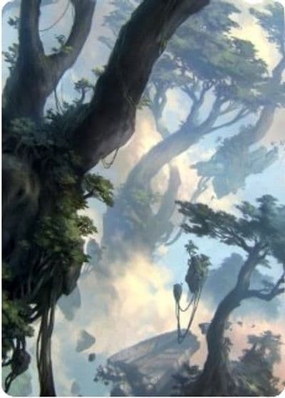 Forest Art Card 19 81 Art Series: Zendikar Rising Magic card