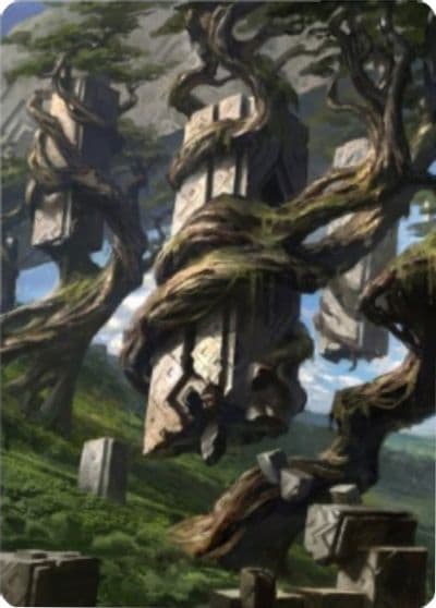 Forest Art Card 20 81 Art Series: Zendikar Rising Magic card
