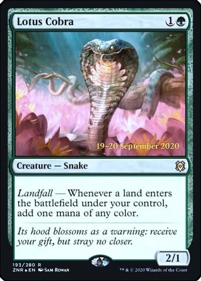 Lotus Cobra Prerelease Cards Magic card