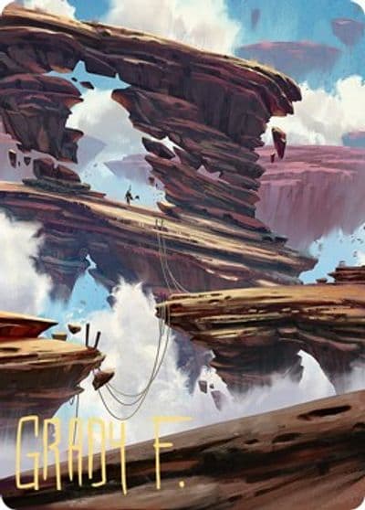 Boulderloft Pathway Art Card Gold Stamped Signature Art Series: Zendikar Rising Magic card