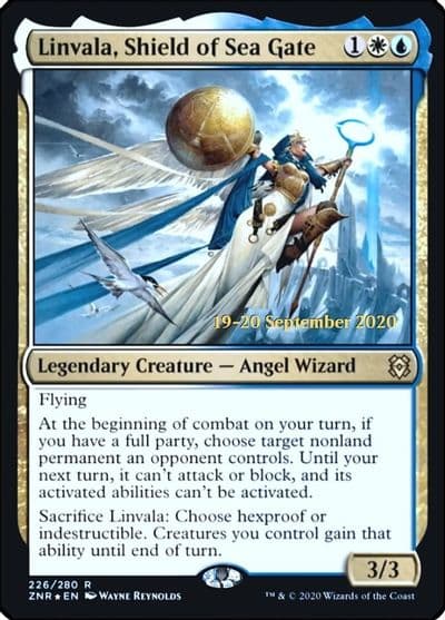 Linvala Shield of Sea Gate Prerelease Cards Magic card