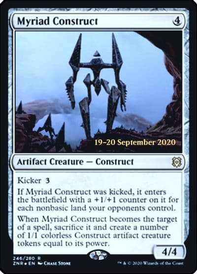 Myriad Construct Prerelease Cards Magic card