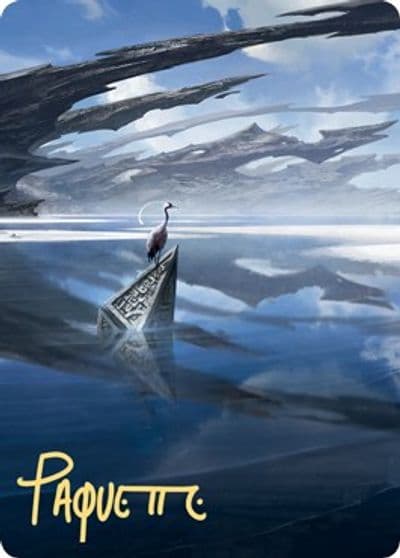 Seachrome Coast Art Card Gold Stamped Signature Art Series: Zendikar Rising Magic card