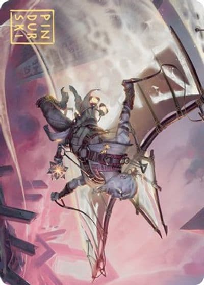 Kitesail Cleric Art Card Gold Stamped Signature Art Series: Zendikar Rising Magic card