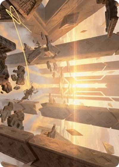 Skyclave Basilica Art Card Gold Stamped Signature Art Series: Zendikar Rising Magic card
