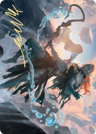 Expedition Diviner Art Card Gold Stamped Signature Art Series: Zendikar Rising Magic card
