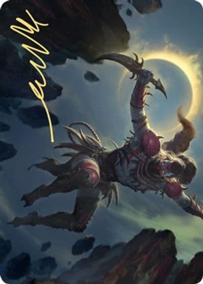 Nighthawk Scavenger Art Card Gold Stamped Signature Art Series: Zendikar Rising Magic card