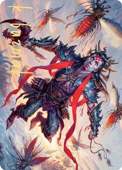 Scion of the Swarm Art Card Gold Stamped Signature Art Series: Zendikar Rising Magic card