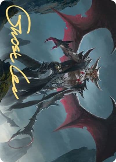 Taborax Hopes Demise Art Card Gold Stamped Signature Art Series: Zendikar Rising Magic card
