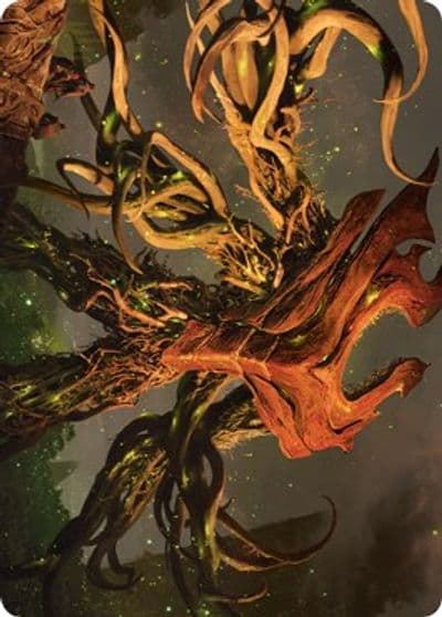 Ashaya Soul of the Wild Art Card Gold Stamped Signature Art Series: Zendikar Rising Magic card