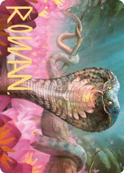 Lotus Cobra Art Card Gold Stamped Signature Art Series: Zendikar Rising Magic card
