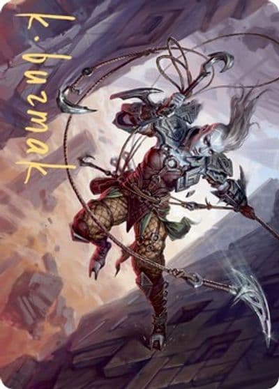 Akiri Fearless Voyager Art Card Gold Stamped Signature Art Series: Zendikar Rising Magic card