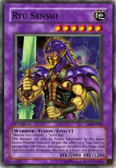 Ryu Senshi Legacy of Darkness Yu-Gi-Oh! card