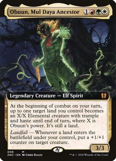 Obuun Mul Daya Ancestor Extended Art Commander: Zendikar Rising Magic card