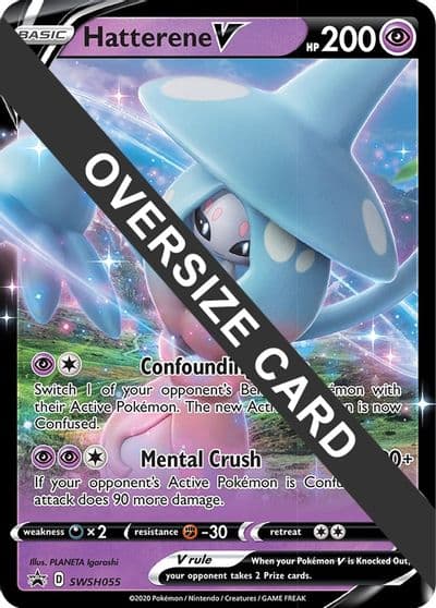 Hatterene V - SWSH055 Jumbo Cards Pokemon card