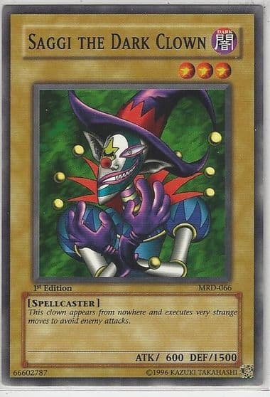 Saggi the Dark Clown Metal Raiders Yu-Gi-Oh! card