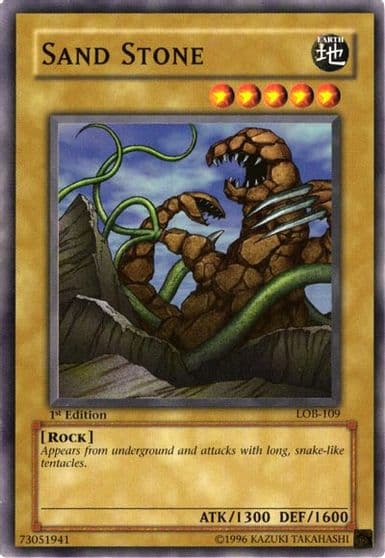 Sand Stone The Legend of Blue Eyes White Dragon Yu-Gi-Oh! card