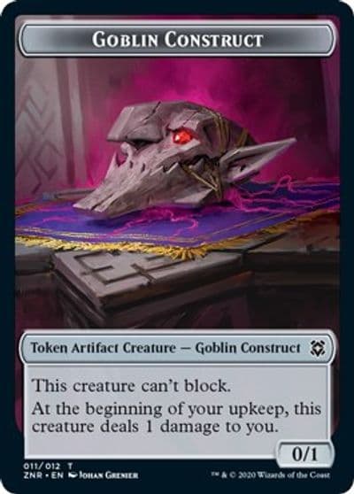 Goblin Construct Kor Warrior Double Sided Token Zendikar Rising Magic card