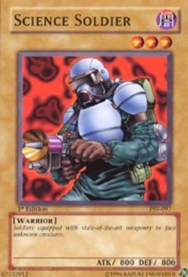 Science Soldier Pharaoh's Servant Yu-Gi-Oh! card