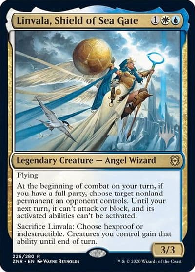 Linvala Shield of Sea Gate Promo Pack: Zendikar Rising Magic card