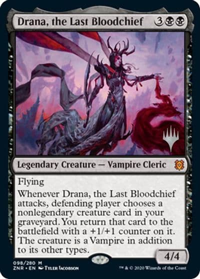 Drana the Last Bloodchief Promo Pack: Zendikar Rising Magic card
