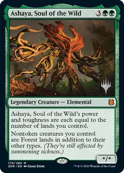 Ashaya Soul of the Wild Promo Pack: Zendikar Rising Magic card