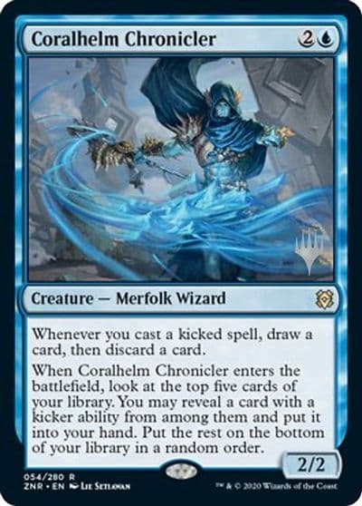 Coralhelm Chronicler Promo Pack: Zendikar Rising Magic card