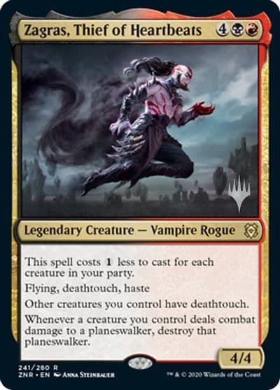 Zagras Thief of Heartbeats Promo Pack: Zendikar Rising Magic card
