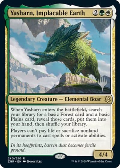 Yasharn Implacable Earth Promo Pack: Zendikar Rising Magic card