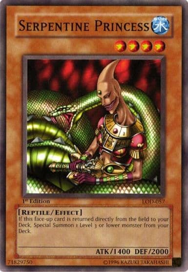 Serpentine Princess Legacy of Darkness Yu-Gi-Oh! card