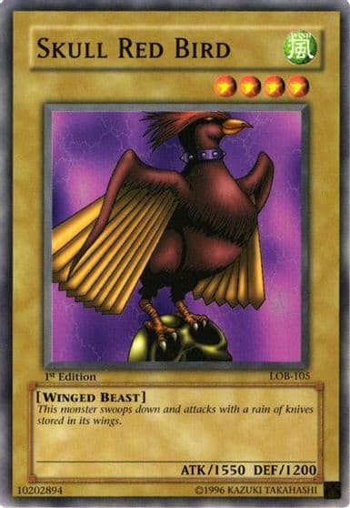 Skull Red Bird The Legend of Blue Eyes White Dragon Yu-Gi-Oh! card