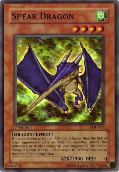 Spear Dragon Legacy of Darkness Yu-Gi-Oh! card