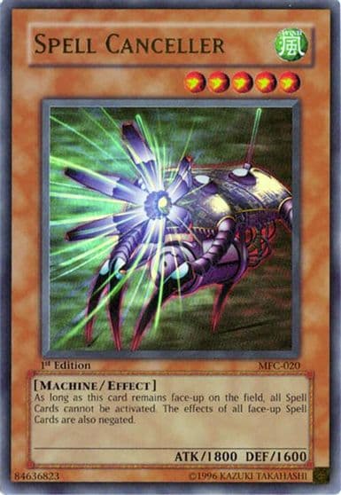 Spell Canceller Magician's Force Yu-Gi-Oh! card