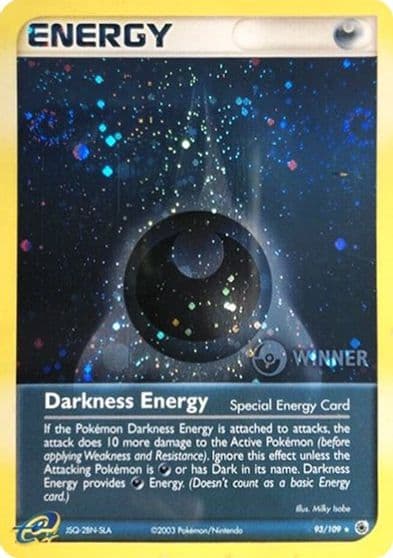 Darkness Energy (Special) (Cosmos Holo) [Winner] League & Championship Cards Pokemon card