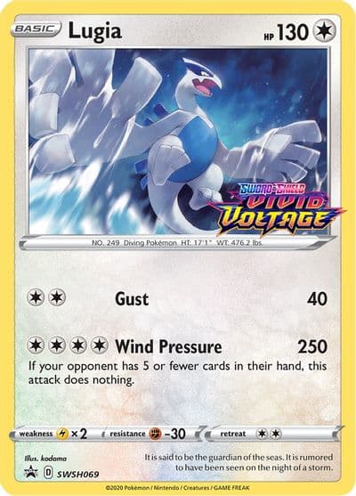 Lugia - SWSH069 (Prerelease) SWSH: Sword & Shield Promo Cards Pokemon card