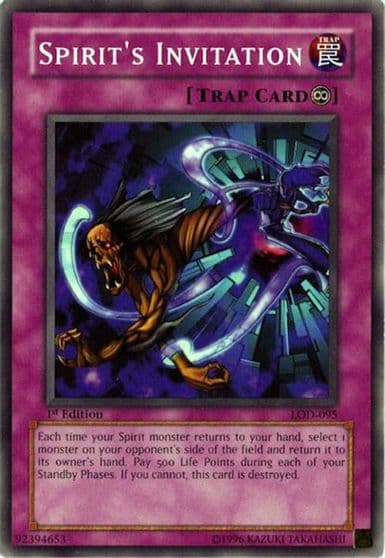 Spirits Invitation Legacy of Darkness Yu-Gi-Oh! card