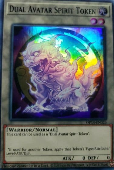 Token Dual Avatar Spirit OTS Tournament Pack 14 Yu-Gi-Oh! card