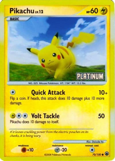 Pikachu [Platinum] Burger King Promos Pokemon card