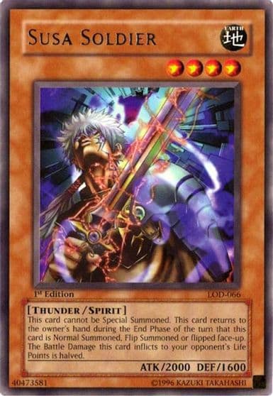 Susa Soldier Legacy of Darkness Yu-Gi-Oh! card