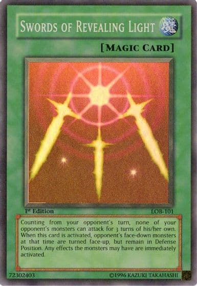 Swords of Revealing Light The Legend of Blue Eyes White Dragon Yu-Gi-Oh! card