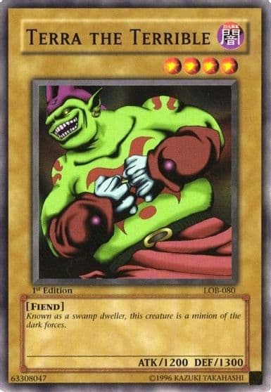 Terra the Terrible The Legend of Blue Eyes White Dragon Yu-Gi-Oh! card