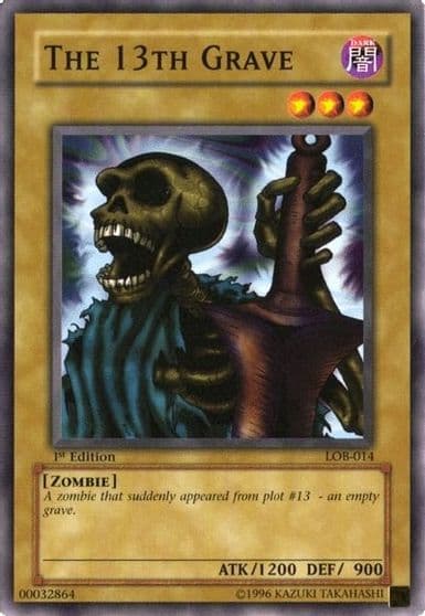 The 13th Grave The Legend of Blue Eyes White Dragon Yu-Gi-Oh! card